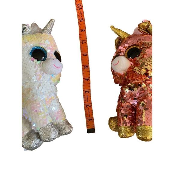 Ty Sunset & Diamond Plush Stuffed Animals Sequin Bling - Picture 8 of 9